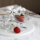 Paşabahçe 51749 Ice Cream Stand Elysia Gilded 2 Pieces